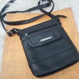 Stone & Company Black Leather Crossbody Bag